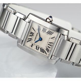 カルティエ(Cartier)の美品 カルティエ フランセーズ シルバー ローマン SM Cartier (腕時計)