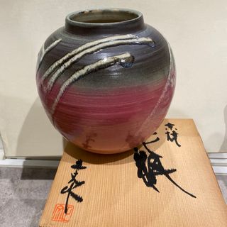 未使用品！ 京焼・清水焼　正文造　花瓶(花瓶)