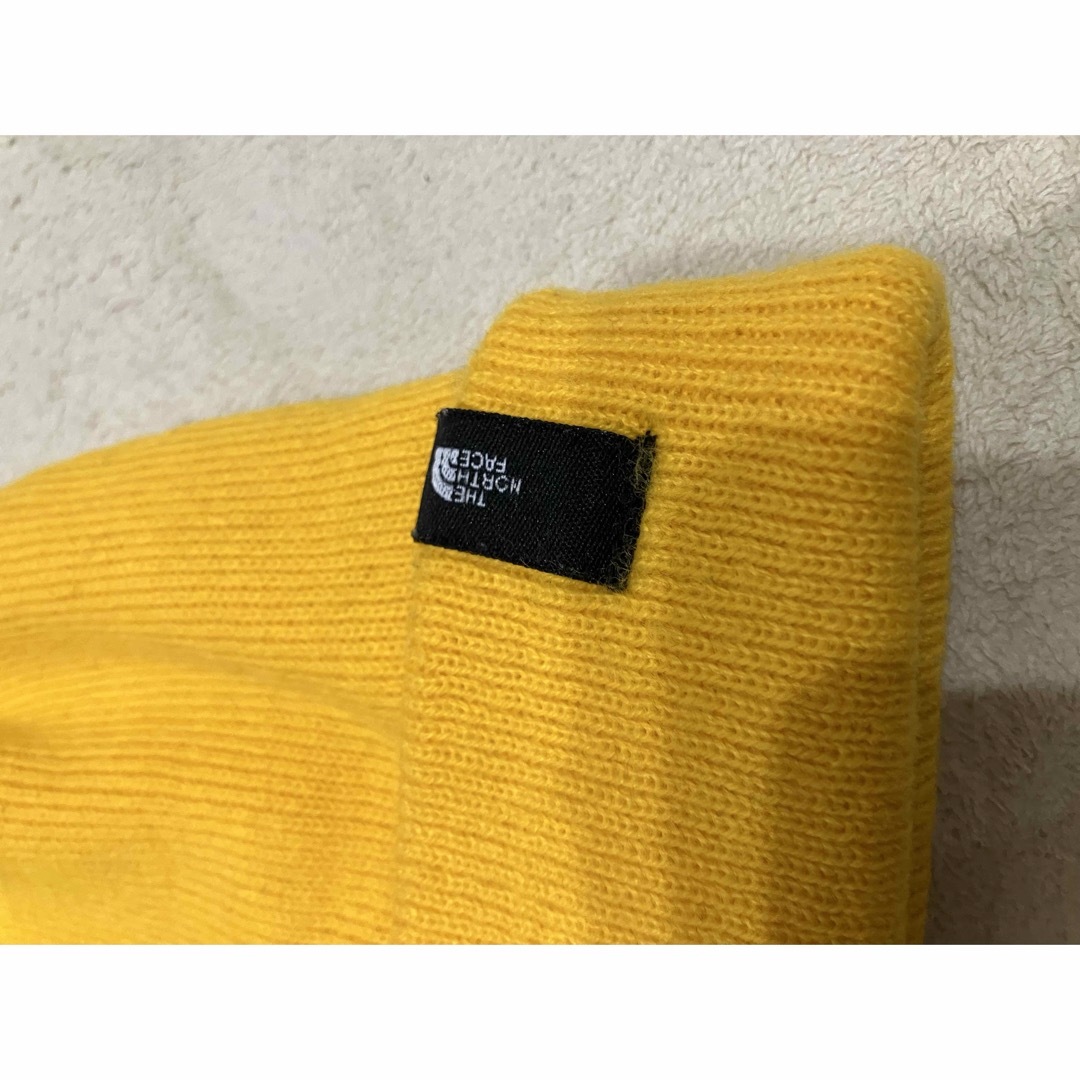 THE NORTH FACE(ザノースフェイス)のTHE NORTH FACE ノースフェイス ニット帽　ビーニー　イエロー メンズの帽子(ニット帽/ビーニー)の商品写真