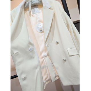 チェスティ(Chesty)のChestyビジューダブルブレストジャケット(テーラードジャケット)