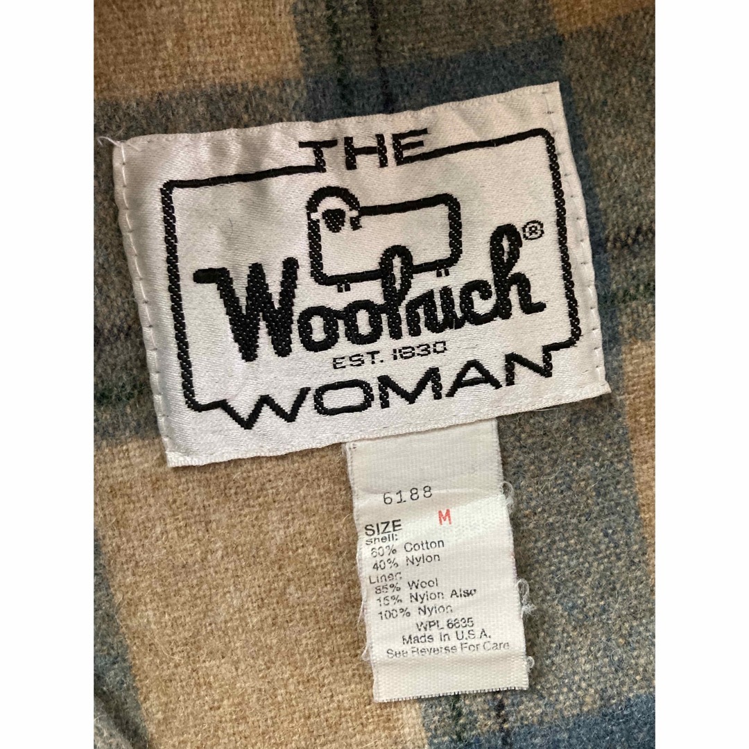 WOOLRICH(ウールリッチ)の70s ビンテージウールリッチ マウンテンパーカー 水色 レディースM 古着 レディースのジャケット/アウター(ブルゾン)の商品写真