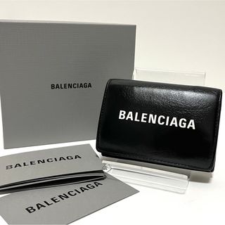 バレンシアガ(Balenciaga)の696 箱付✨バレンシアガ 三つ折り財布 エブリデイ ペーパーミニウォレット 黒(財布)