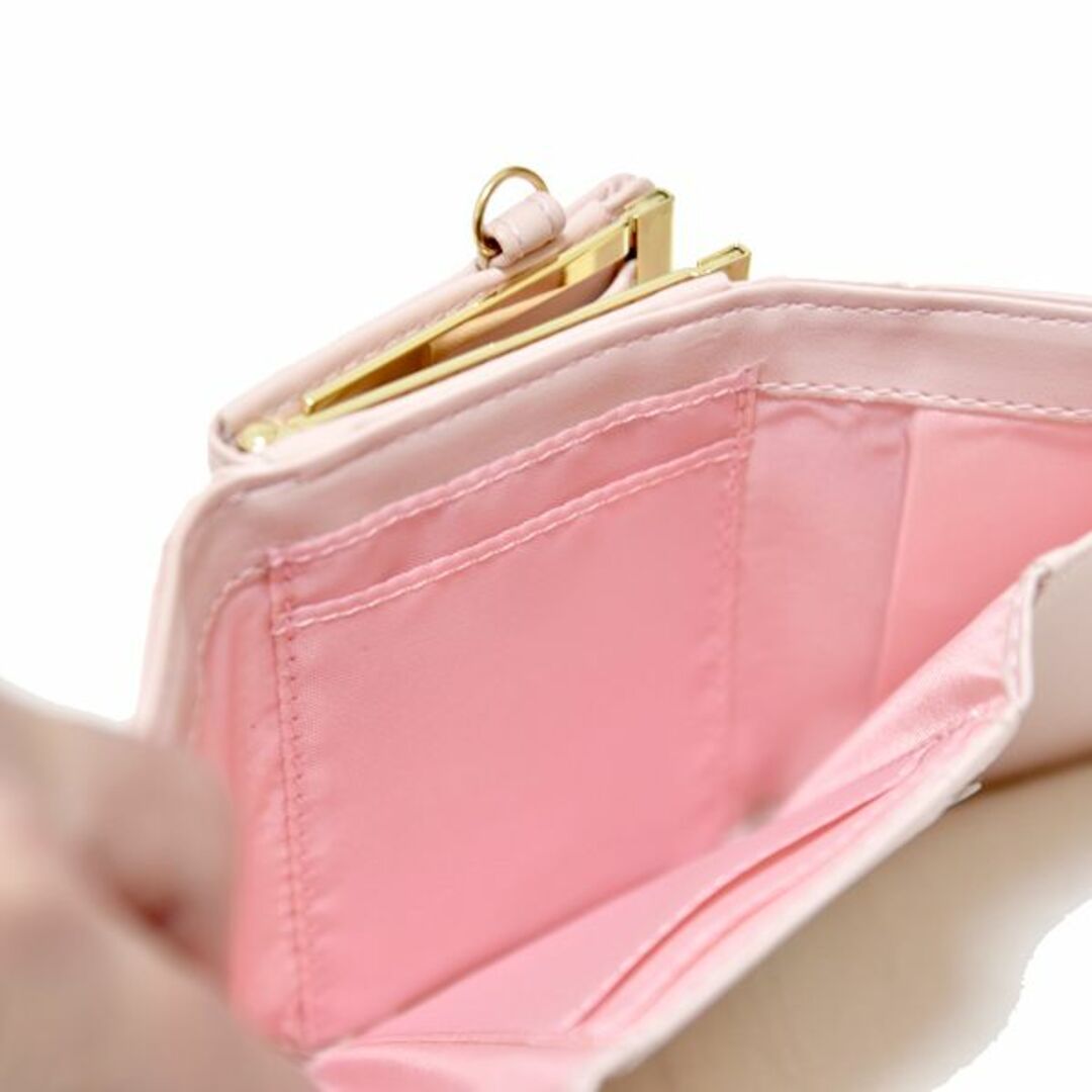 新品 Mon Renette がま口 コンパクトウォレット 財布 ピンク 花柄 レディースのファッション小物(財布)の商品写真