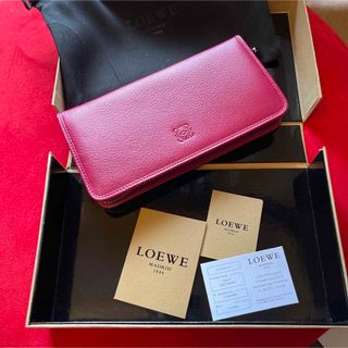 ロエベ(LOEWE)のLOEWE ラウンドファスナー　アマソナレザー　マジェンタ(財布)