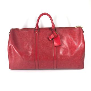 ルイヴィトン(LOUIS VUITTON)のルイヴィトン LOUIS VUITTON キーポル55 M42957 エピ 旅行バッグ ボストンバッグ カバン ボストンバッグ エピレザー カスティリアンレッド レッド(ボストンバッグ)