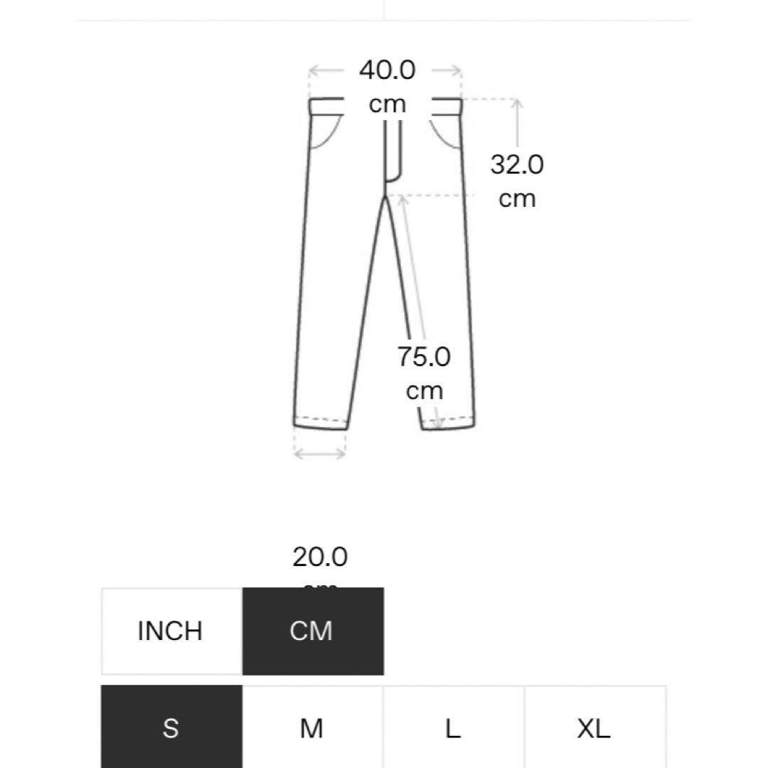 Dime Baggy Denim Pants Sサイズ　ダイム　バギー メンズのパンツ(デニム/ジーンズ)の商品写真