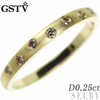 GSTV K18YG ダイヤモンド リング 0.25ct (リング(指輪))