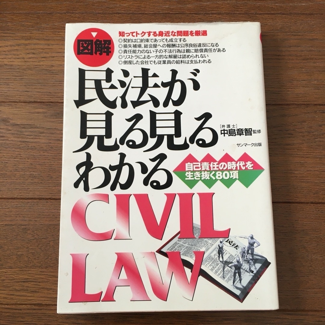 「図解」民法が見る見るわかる : Civil law : 自己責任の時代を生き… エンタメ/ホビーの本(ビジネス/経済)の商品写真