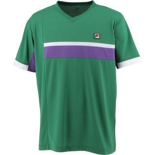 フィラ(FILA)のFILA フィラ テニスウェア 半袖Tシャツ VM5603グリーン メンズM新品(ウェア)