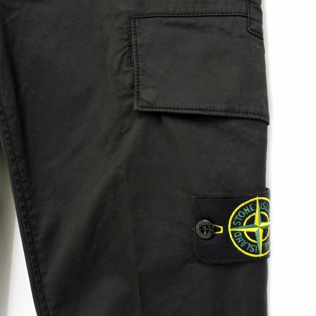 STONE ISLAND(ストーンアイランド)の送料無料 17 STONE ISLAND ストーンアイランド 771530610 V0029 ブラック カーゴパンツ SKINNY size 28 メンズのパンツ(ワークパンツ/カーゴパンツ)の商品写真