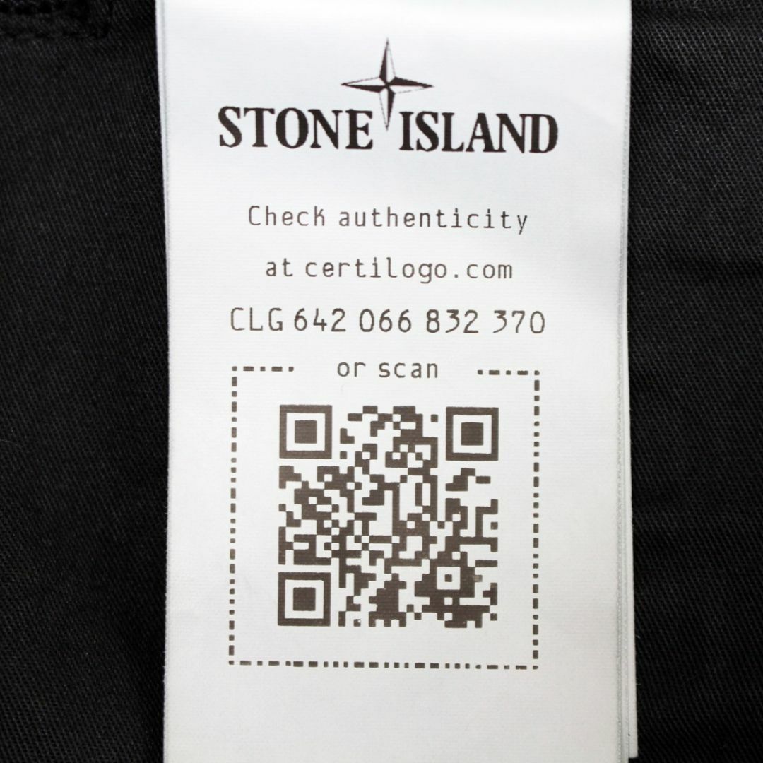 STONE ISLAND(ストーンアイランド)の送料無料 17 STONE ISLAND ストーンアイランド 771530610 V0029 ブラック カーゴパンツ SKINNY size 28 メンズのパンツ(ワークパンツ/カーゴパンツ)の商品写真