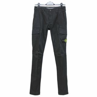 ストーンアイランド(STONE ISLAND)の送料無料 17 STONE ISLAND ストーンアイランド 771530610 V0029 ブラック カーゴパンツ SKINNY size 28(ワークパンツ/カーゴパンツ)