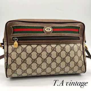 グッチ(Gucci)の美品　グッチ　シェリーライン　GG柄　オールドグッチ　ショルダーバッグ(ショルダーバッグ)