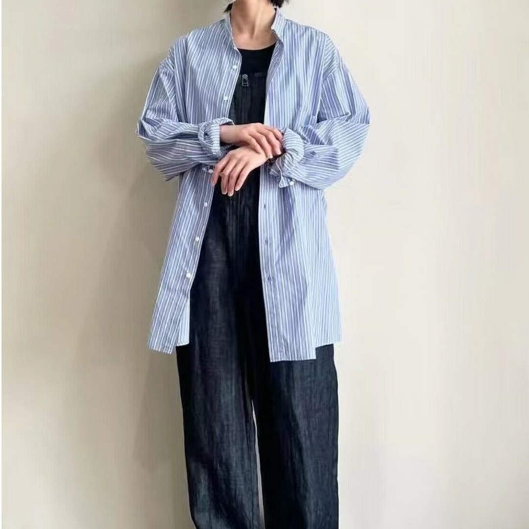 TODAYFUL(トゥデイフル)のtodayful Stripe Over Shirts レディースのトップス(シャツ/ブラウス(長袖/七分))の商品写真