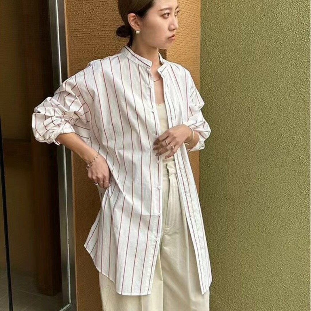 TODAYFUL(トゥデイフル)のtodayful Stripe Over Shirts レディースのトップス(シャツ/ブラウス(長袖/七分))の商品写真