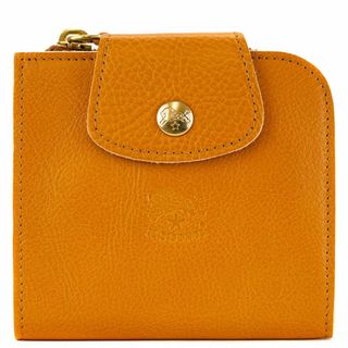 イルビゾンテ(IL BISONTE)のIL BISONTE イルビゾンテ 二つ折り財布 SMW175 PV0001 CLASSIC MEDIUM WALLET レディース 女性 ウォレット コンパクト OR179 MIELE オレンジ(財布)