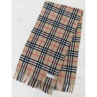 バーバリー(BURBERRY)のK02 Burberrys バーバリー ノバチェック カシミヤ マフラー ベージュ(マフラー/ショール)