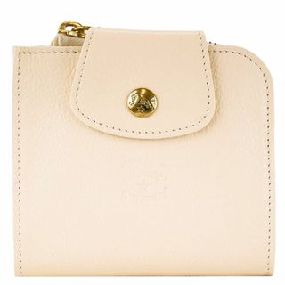 イルビゾンテ(IL BISONTE)のIL BISONTE イルビゾンテ 二つ折り財布 SMW175 PV0001 CLASSIC MEDIUM WALLET レディース 女性 ウォレット コンパクト WH179 BIANCO LATTE ホワイト(財布)