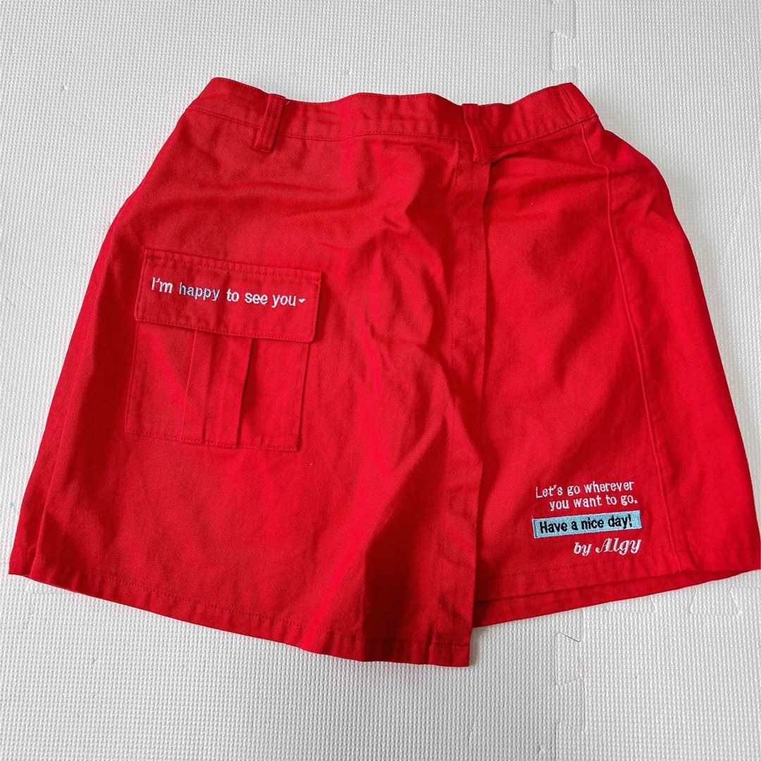ALGY(アルジー)のスカート　赤　150cm アルジー キッズ/ベビー/マタニティのキッズ服女の子用(90cm~)(スカート)の商品写真