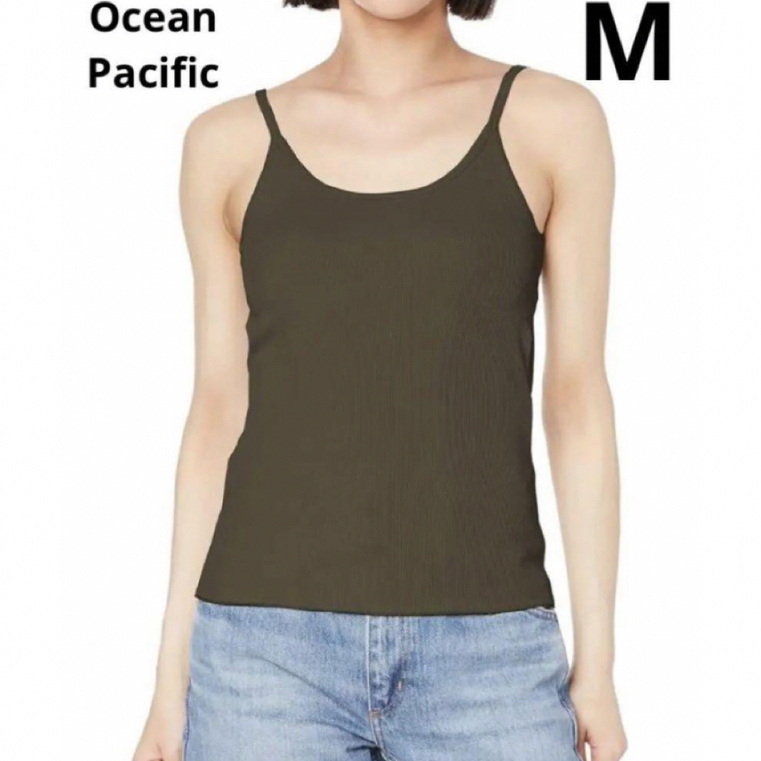 OCEAN PACIFIC(オーシャンパシフィック)のオーシャンパシフィック　キャミソール　カーキ　レディース　Mサイズ　UVカット レディースの水着/浴衣(水着)の商品写真