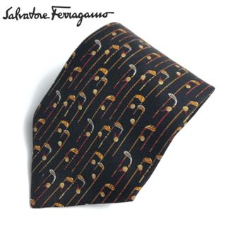 サルヴァトーレフェラガモ(Salvatore Ferragamo)のSalvatore Ferragamo サルヴァトーレフェラガモ　ネクタイ　黒(ネクタイ)