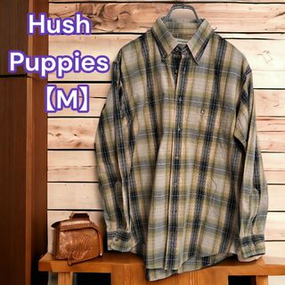 ハッシュパピー(Hush Puppies)の美品★Hush Puppies【ハッシュパピー】マルチカラー 長袖 シャツ M(シャツ)