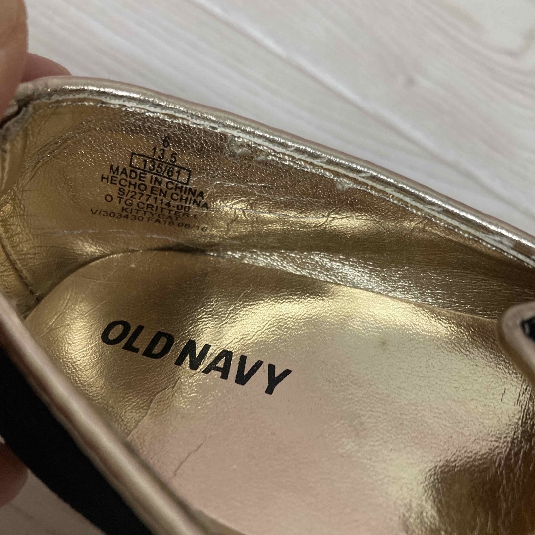 Old Navy(オールドネイビー)の13.5㎝⭐︎オールドネイビーネコ キッズ/ベビー/マタニティのベビー靴/シューズ(~14cm)(フラットシューズ)の商品写真