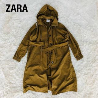 ZARA - ZARAザラ　オーバーサイズナイロンコート　モッズコート