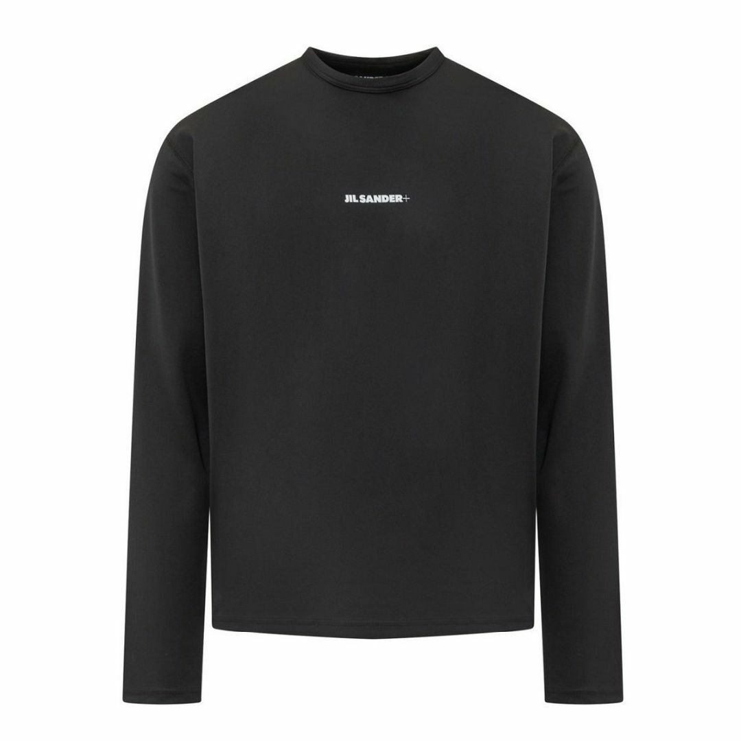 Jil Sander(ジルサンダー)の送料無料 1 JIL SANDER ジルサンダー J47GC0022 J20033 ブラック Tシャツ 長袖 カットソー size XL メンズのトップス(Tシャツ/カットソー(七分/長袖))の商品写真