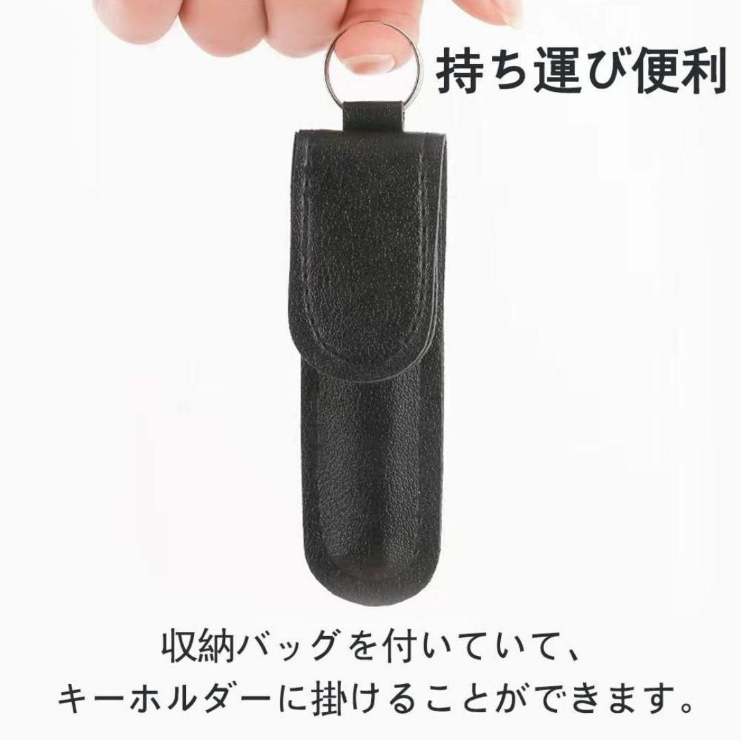 耳かき ケース付き ステンレス　小型 耳掃除 スパイラル 携帯用　イエロー インテリア/住まい/日用品のインテリア/住まい/日用品 その他(その他)の商品写真