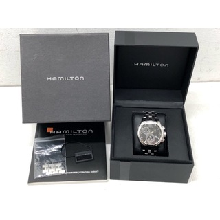 ハミルトン(Hamilton)のHAMILTON ハミルトン JAZZMASTER ジャズマスター クロノグラフ メンズ クォーツ 腕時計 / H32612135 【64525-007】(腕時計(アナログ))