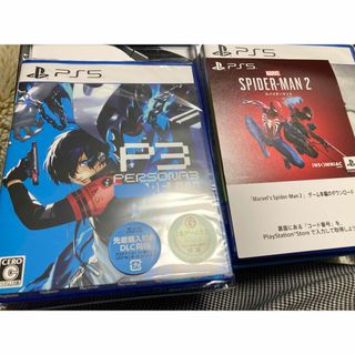 プレイステーション(PlayStation)のPS5 ペルソナ3リロード +PS5スパイダーマン2code(家庭用ゲームソフト)