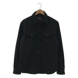 ショット(schott)のSCHOTT / ショット | ウール CPOシャツ ジャケット | S | ブラック | メンズ(Tシャツ/カットソー(七分/長袖))