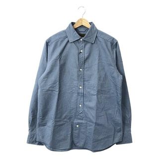 ナイジェルケーボン(Nigel Cabourn)の【新品】  ​NIGEL CABOURN / ナイジェルケーボン | BRITISH OFFICERS SHIRT ブリティッシュ オフィサーシャツ | 50 | ブルー | メンズ(Tシャツ/カットソー(七分/長袖))