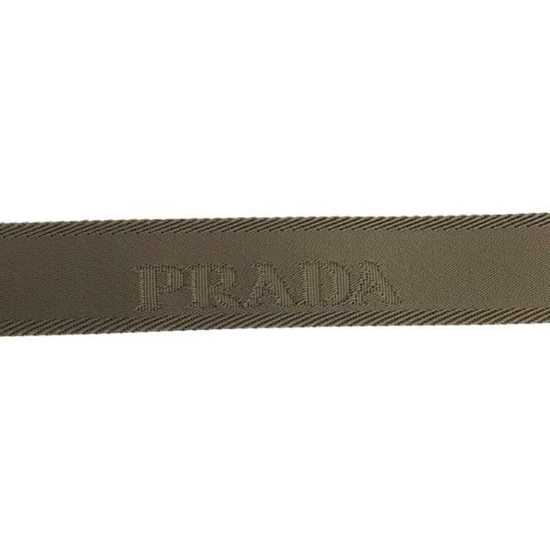 PRADA(プラダ)のPRADA / プラダ | ナイロンキャンバス ロゴジャガード ダブルリングベルト | 95/38 | ベージュ | メンズ メンズのファッション小物(ベルト)の商品写真