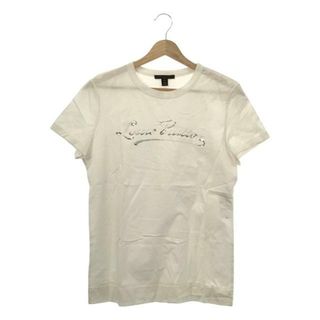 ルイヴィトン(LOUIS VUITTON)の【美品】  Louis Vuitton / ルイヴィトン | スパンコールロゴTシャツ | L | ホワイト | レディース(Tシャツ(半袖/袖なし))