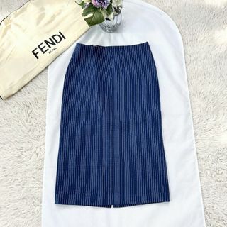 フェンディ(FENDI)の★FENDI★未使用★ペンシル★ストレート★コットンシルク★ロングスカート(ロングスカート)