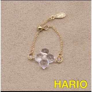 ハリオランプワークファクトリー(HARIO Lampwork Factory)のHARIO Lampwork Factory 耐熱ガラス製指輪ꕤチェーンリング(リング(指輪))