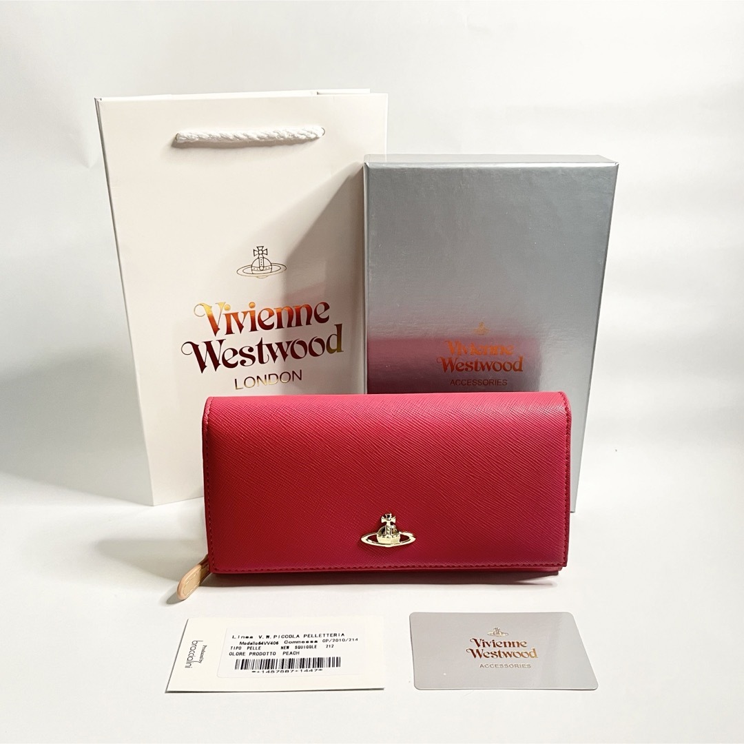 Vivienne Westwood(ヴィヴィアンウエストウッド)の【新品未使用】Vivienne Westwood 長財布　ピンク レディースのファッション小物(財布)の商品写真