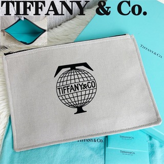 Tiffany & Co. - 美品♡ティファニーブルー♡保存袋♡箱♡説明書♡ティファニー ロゴ クラッチバッグ