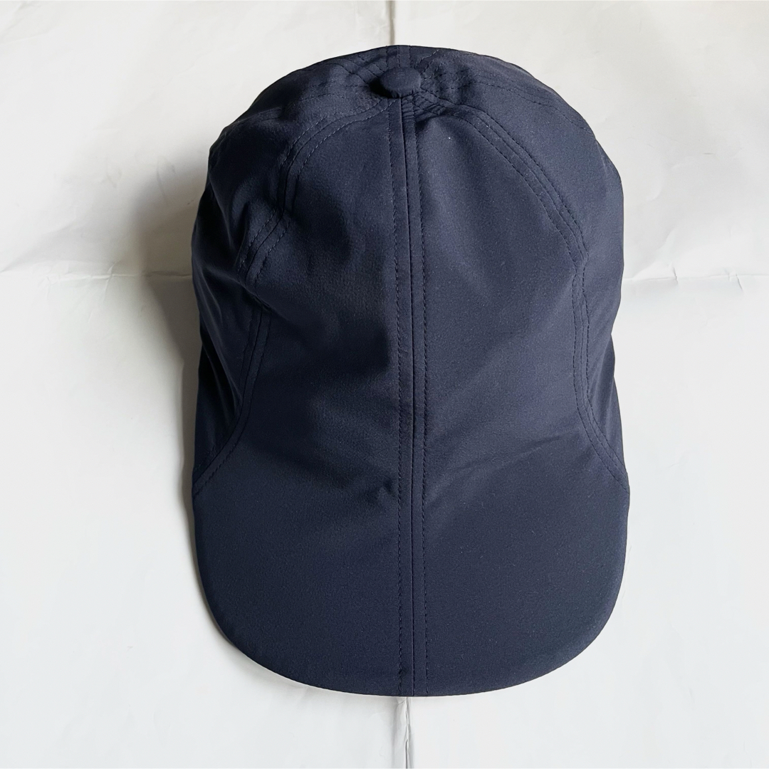 KIJIMA TAKAYUKI(キジマタカユキ)のHIKOSAKA 37.5 DRAPING CAP ナイロンキャップ NAVY メンズの帽子(キャップ)の商品写真