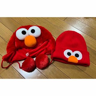 セサミストリート(SESAME STREET)のエルモ　帽子　USJ ２個セット売り(その他)