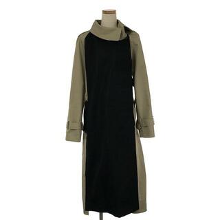 サカイ(sacai)のsacai / サカイ | 2023SS | Gabardine Panelled Coat トレンチコート | 1 | ベージュ/ブラック | レディース(その他)