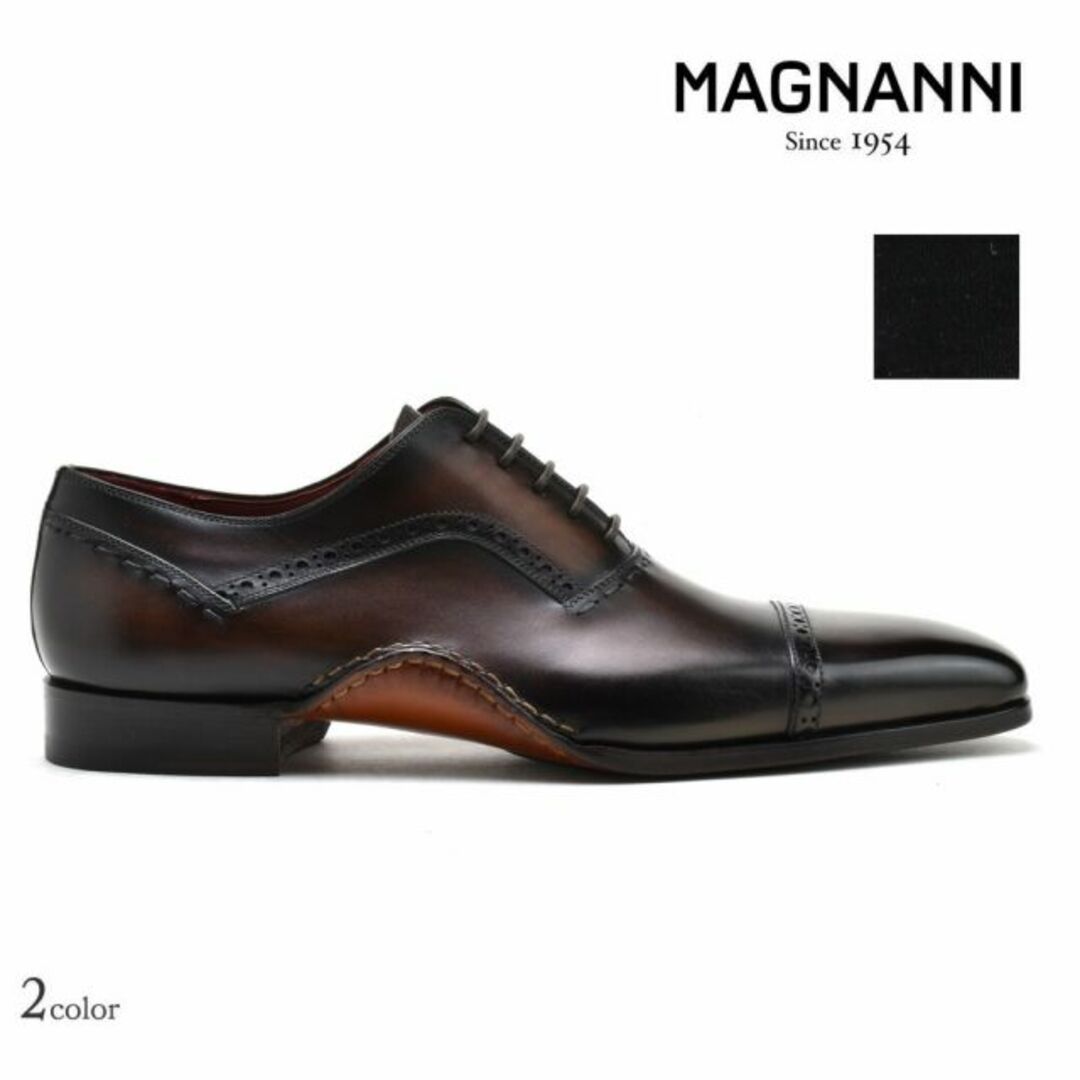 MAGNANNI(マグナーニ)の【MARRON】マグナーニ ドレスシューズ メンズ ストレートチップ オパンカ製法 内羽根式 革靴 ブラック 黒 MAGNANNI【送料無料】 メンズの靴/シューズ(ドレス/ビジネス)の商品写真