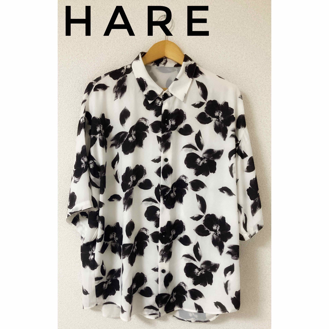 HARE(ハレ)のHARE ビッグフラワーパターンシャツ　オフホワイト05 size:S メンズのトップス(シャツ)の商品写真