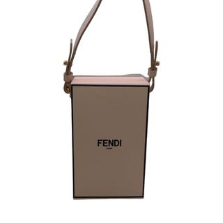 フェンディ(FENDI)のフェンディ FENDI バーチカル　ボックスショルダー 8BT339 ピンク カーフ カーフレザー レディース ショルダーバッグ(ショルダーバッグ)