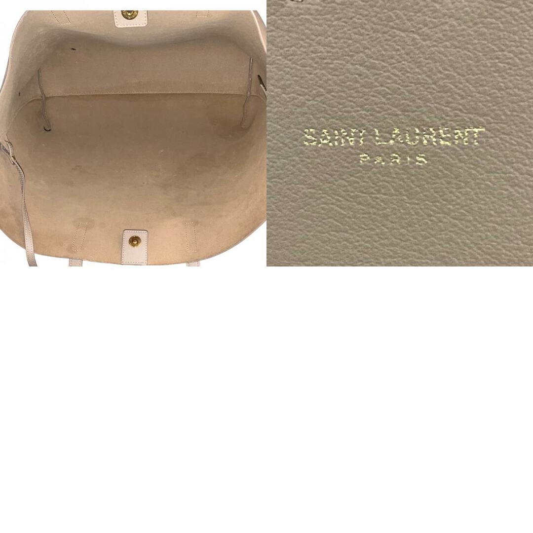 Saint Laurent(サンローラン)のサンローラン SAINT LAURENT ショッピングトート ベージュ レザー レディース トートバッグ レディースのバッグ(トートバッグ)の商品写真