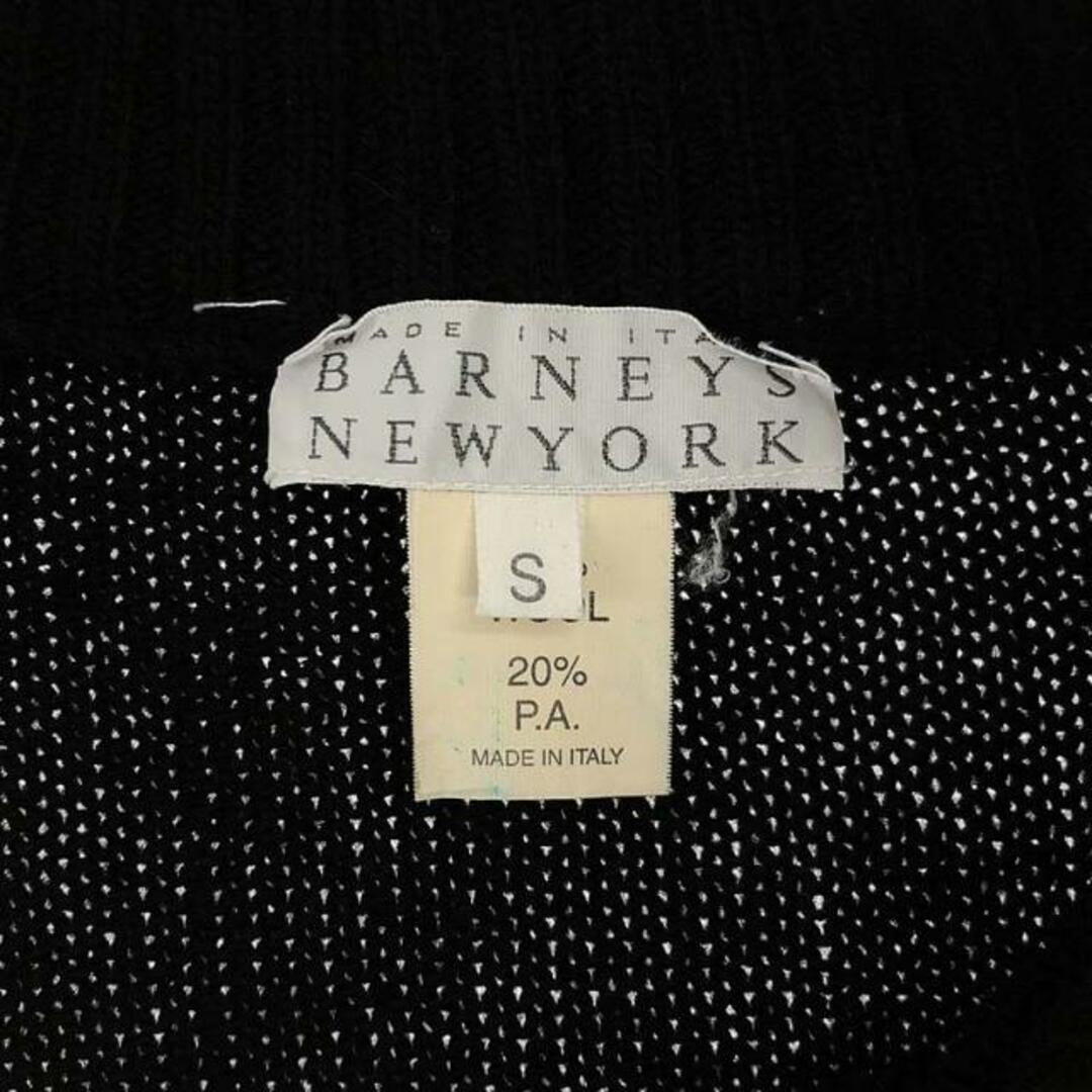 BARNEYS NEW YORK(バーニーズニューヨーク)のBARNEYS NEWYORK / バーニーズニューヨーク | イタリア製 ウール混 ハーフジップニット | S | ブラック | メンズ メンズのトップス(ニット/セーター)の商品写真