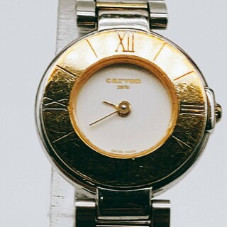 #196 【スイス製】carven カルバン 腕時計 アナログ 2針 白文字盤(腕時計)