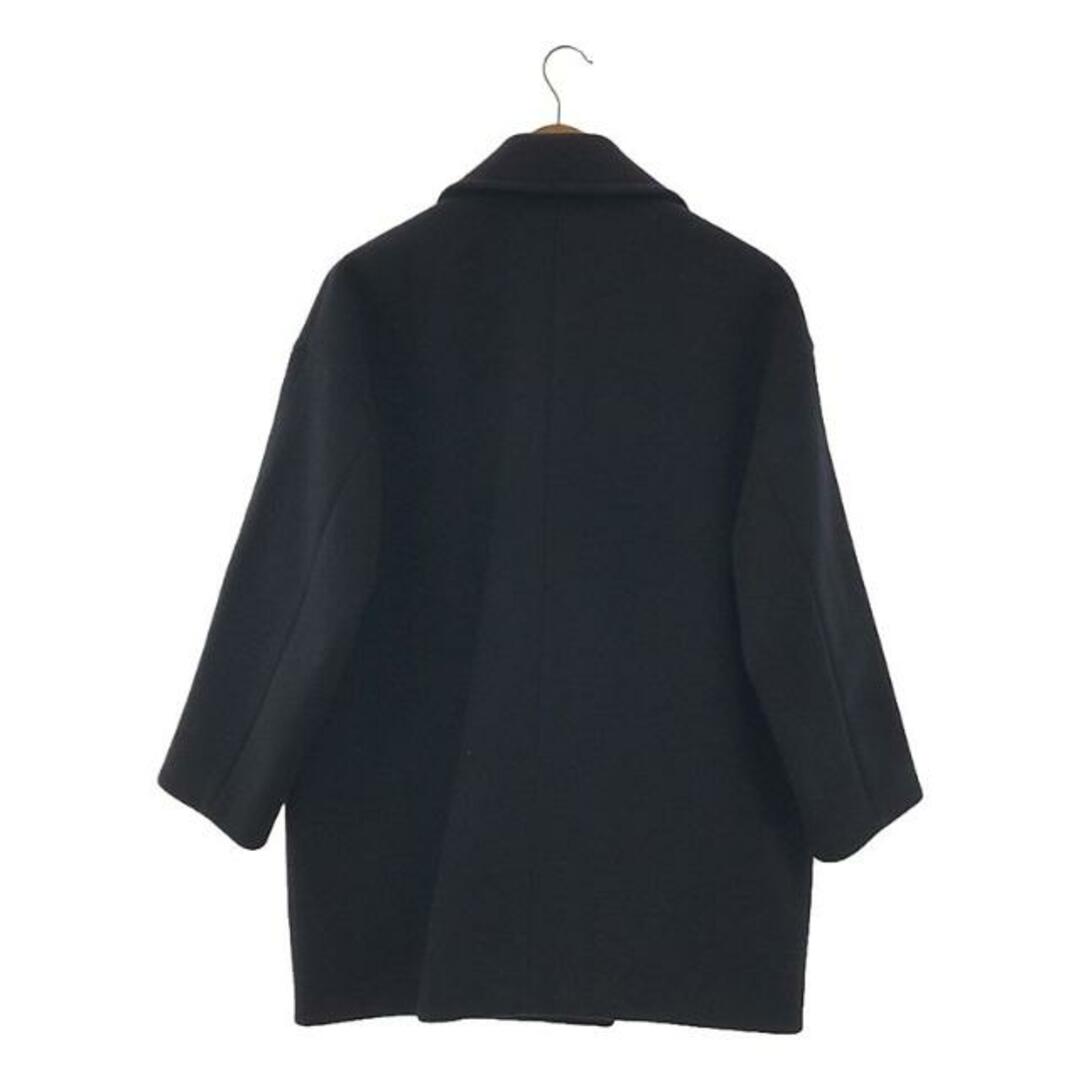 UNITED ARROWS(ユナイテッドアローズ)の【新品】  UNITED ARROWS / ユナイテッドアローズ | メルトン Pコート | 36 | ブラック | レディース レディースのジャケット/アウター(その他)の商品写真